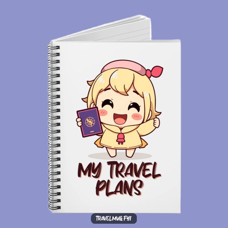 Funny Travel Journal: Excited Passport Holder, Hilarious Notebook Gift