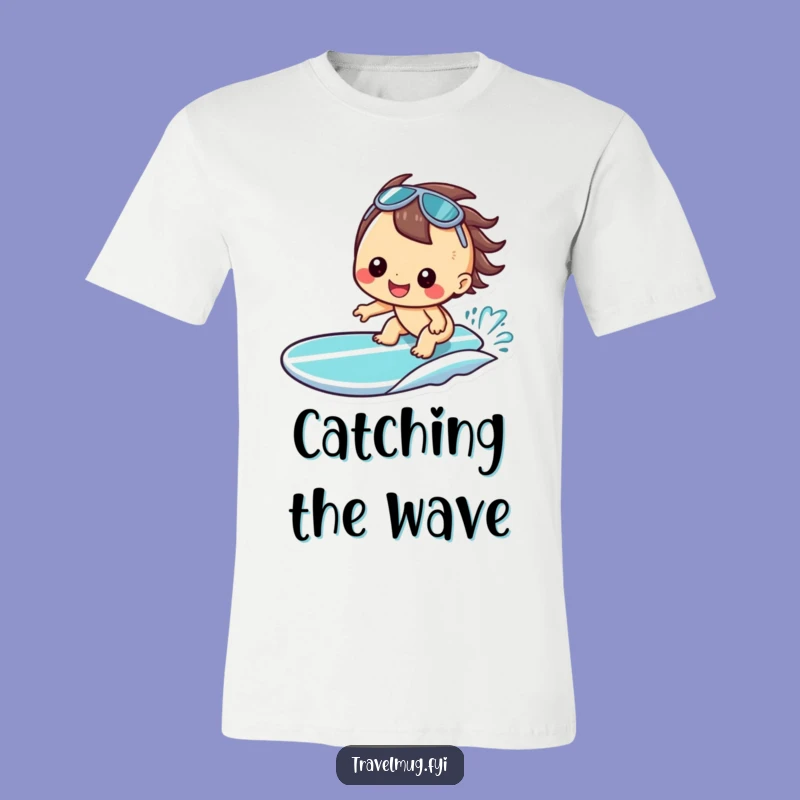 Funny Kawaii Surfer T-Shirt - Cute Beach Vibe Outfit Gift