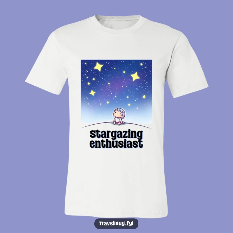 Funny 'Cosmic Dreamer' T-Shirt: Character's Starry Night Delight Gift
