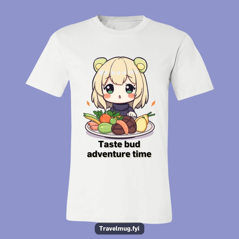 Funny Food Surprise T-Shirt: Exotic Plate Reaction, Hilarious Eater Tee Gift