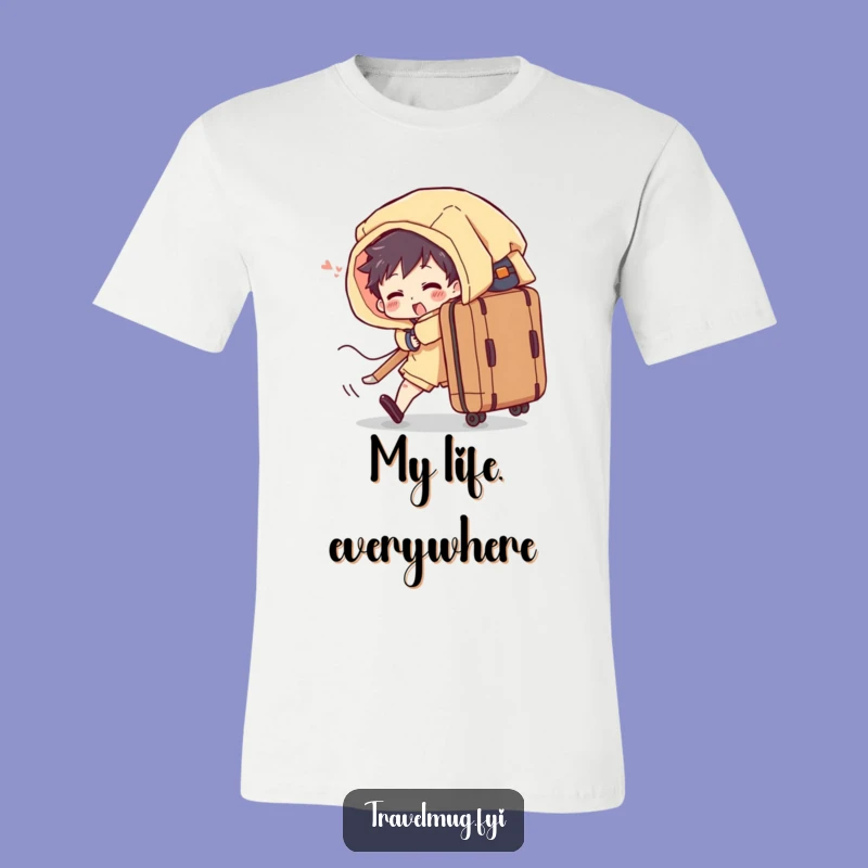 Funny Overflowing Suitcase T-Shirt a Hilarious Travel Tee Gift