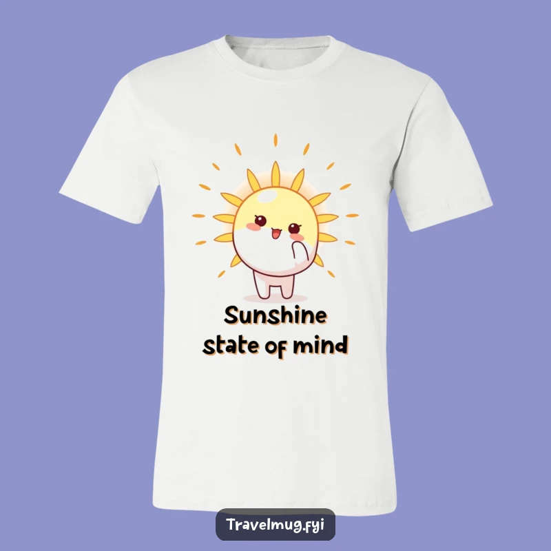Funny Sun Pointer T-Shirt: Wear Your Optimism with this Cheerful Character Tee Gift