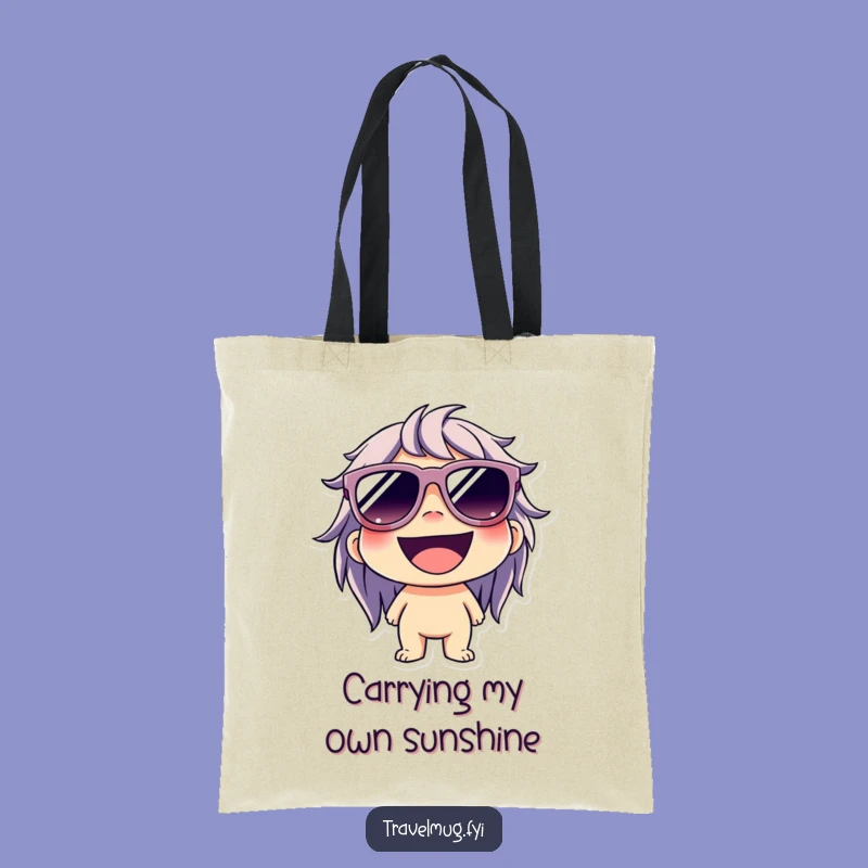 Funny Cool Grin Tote Bag: Character's Stylish Carry-All, Happy Haul, Great Funny Gift