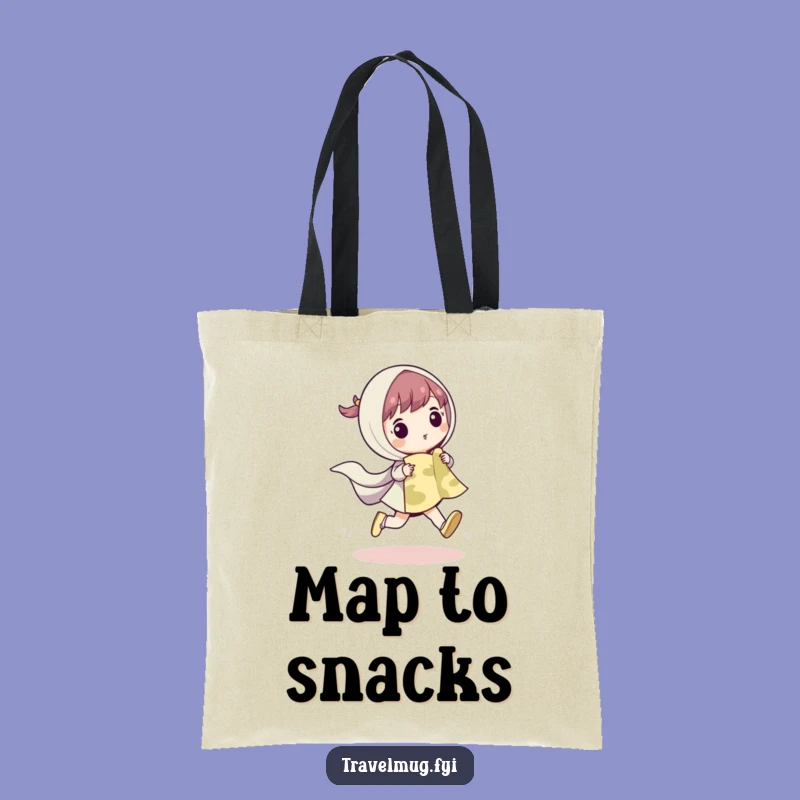 Funny Skipping Map Tote Bag: Carry Your Adventures, a Practical Funny Gift