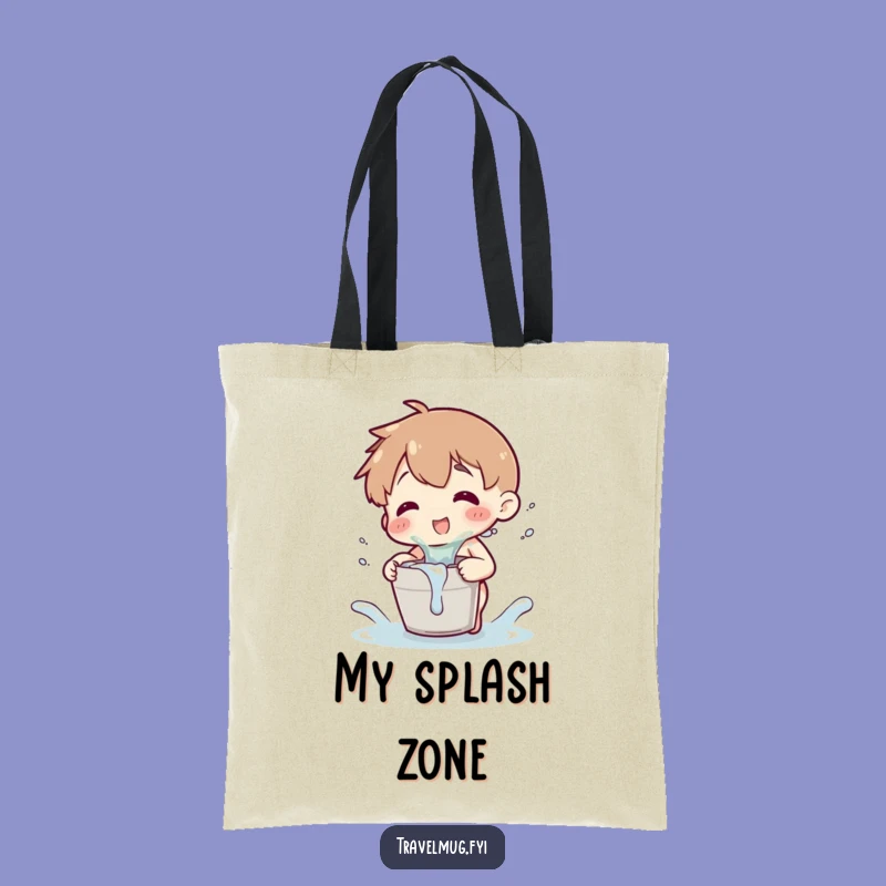 Funny Splash Tote Bag: Tiny Bucket Fun, Unique Gift